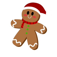 Obraz premium christmas gingerbread man