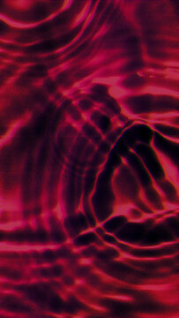 Abstract dark red liquid glitch with scanline distortion and concentric ripple vortex on black background. Anchors an edgy nightlife rave poster and EDM event flyer design.
