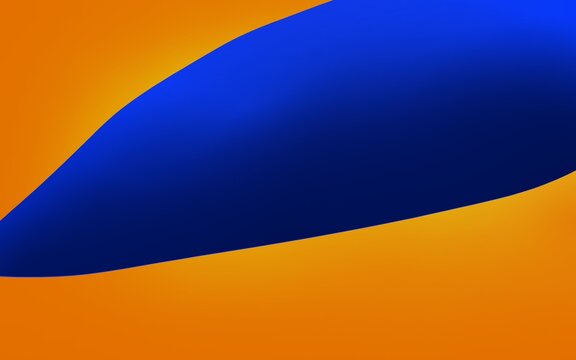 A Blue Tongue. Illustration featuring abstract expression using complementary colors. Wallpaper. Web asset.