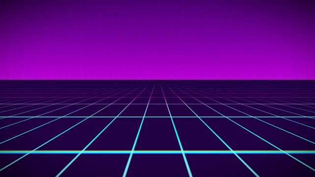 Laser Grid a Glowing Electric Motion Background Loop for a Cyberpunk Night Club Intro and Title
