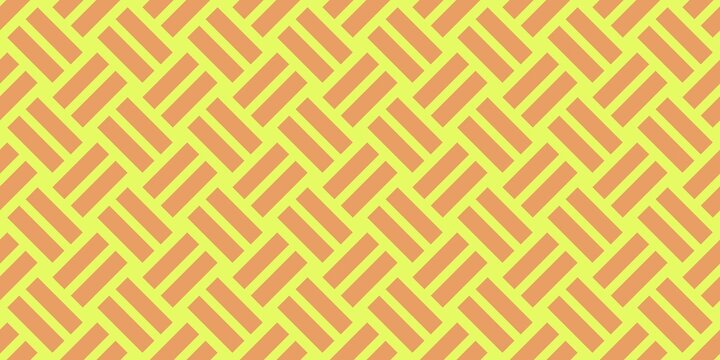 Interwoven peach rectangles create a distinct diagonal weave texture. Seamless tileable design