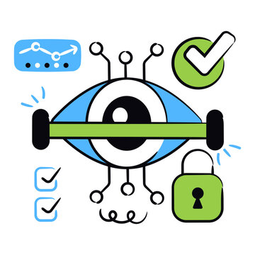 Creative design icon of bionic eye 