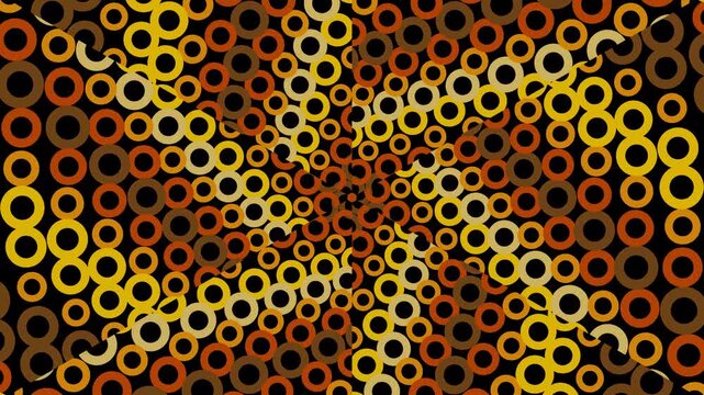 Orange Honeycomb Abstract Pattern Background