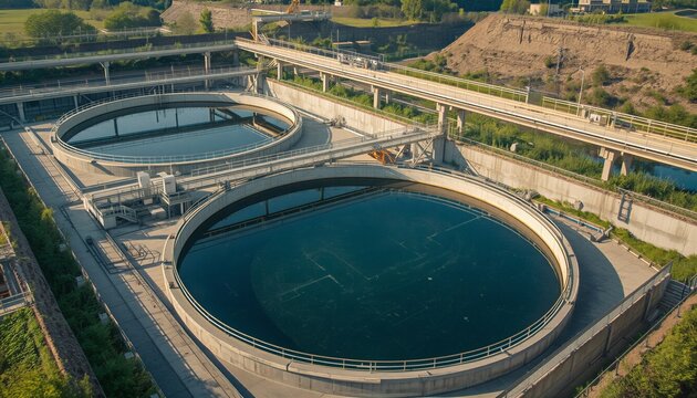 Modern Urban Wastewater Treatment Clarifier