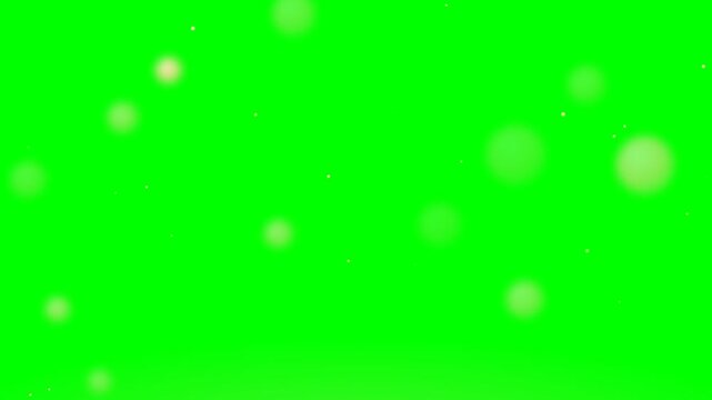 Golden Bokeh Wedding Background, Elegant Champagne Particles Animation, Seamless Loop Green Screen