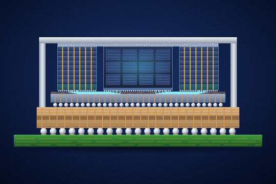 2.5D advanced semiconductor package cross-section with HBM memory stacks and logic die on silicon interposer