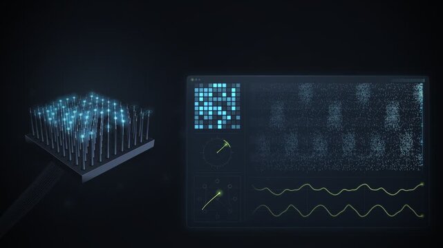Brain Computer Interface Neural Spike Raster Readout Seamless Loop