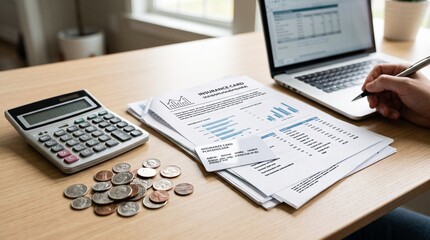 Obraz premium Calculating Health Insurance Premium Costs Before Enrollment