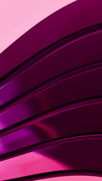 Abstract digital artwork of smooth purple and pink curved waves