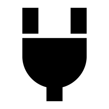 Power plug electric connector socket icon