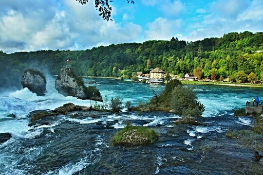 Switzerland - view of the Rhine Falls