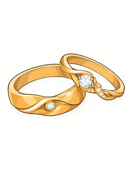 gold wedding rings