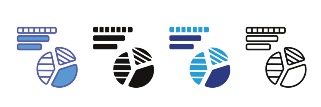 Pie chart collection of icon styles
