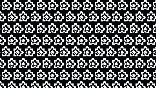 Black and white abstract geometric seamless pattern background