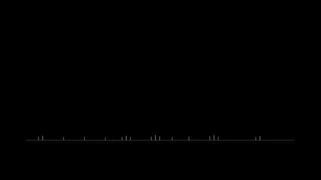 Minimalist audio waveform spectrum icon set showing various vertical frequency amplitude bars