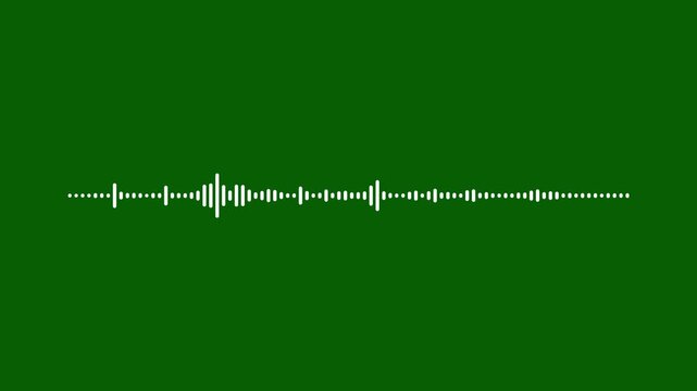 Sound wave audio spectrum green background,sound waves meter- Lines audio wave visualisation.Music waves oscillation modern.music equalizer for high-end video content,4k resuletion video