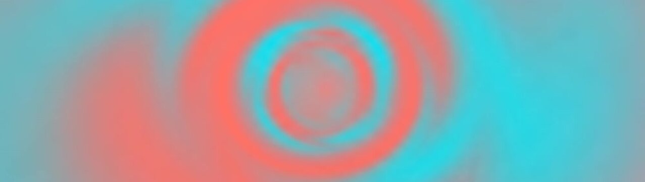 Motion background swirling coral and cyan gradient colors hypnotic vortex pattern for digital design creative visual effect smooth fluid animation.