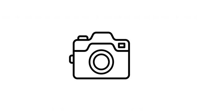 Travel Camera, photography, camera icon, vacation photography, photo gear, animation, animated