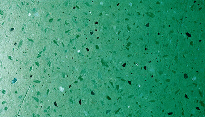 Green terrazzo texture background with stone aggregate chips and epoxy speckled floor surface © AalisZavis Digital
