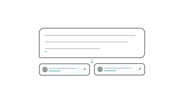 Animated Browser Window with Two Link Preview Cards