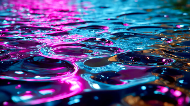Stylish liquid background with glowing neon light for vibrant creative design backdrop