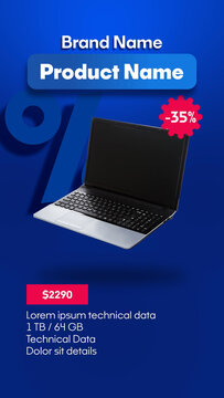 Vertical Black Friday Discount and Sale Promo Presentation Animation Template