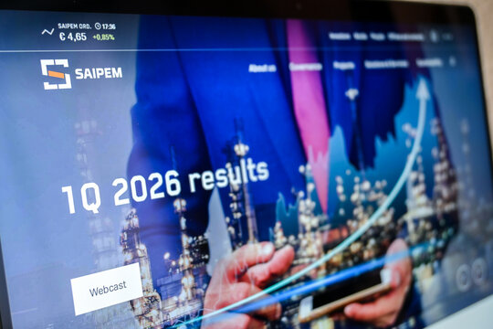 Mexico city, mexico, 05 04 2026, saipem company website presenting 1q 2026 financial results