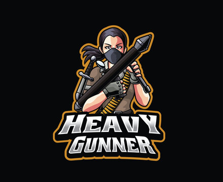 Female Heavy Gunner Mascot
