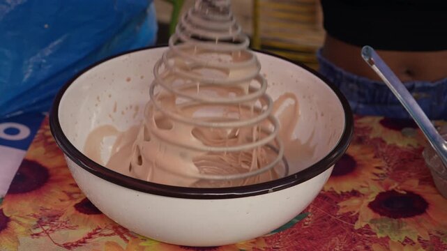 Traditional Egg Ponche Whipped by Hand