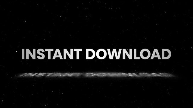 Instant Download Glow Outline Text Reveal Animation for Digital Files