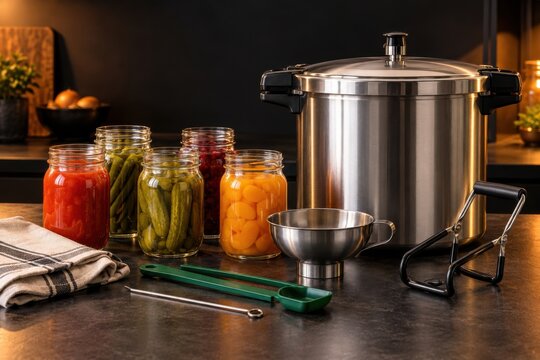 Artisan cheese-making kit with stainless pot and molds and press and thermometer and cloth arranged for Black Friday and Cyber Monday 2026 campaigns