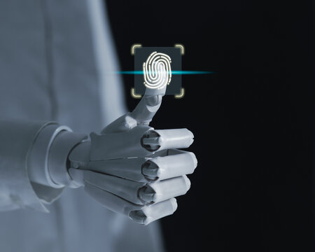 Robotic Hand Scanning Fingerprint for Biometric Security and Authentication