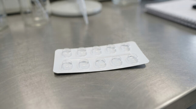 Medication blister pack on metal table showing biotech patent disputes in healthcare research