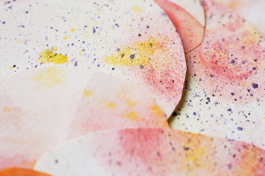 Speckled Watercolor Paper Layers