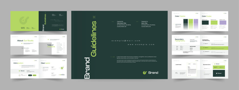 Brand Guidelines Template Design