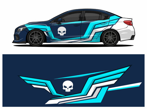 Custom Skull Graphic Car Design