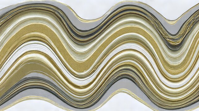 waves resembling inflated fabric, creamy white, pale gold, blush, gray, and beige tones, luxurious folds, dimensional background