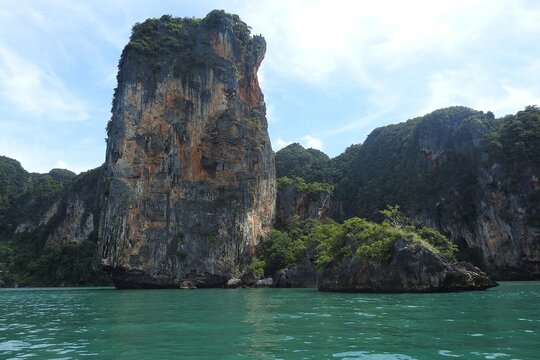 Limestone rock formation, Ao Nang, Krabi Province, Thailand