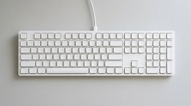 computer keyboard on a white background