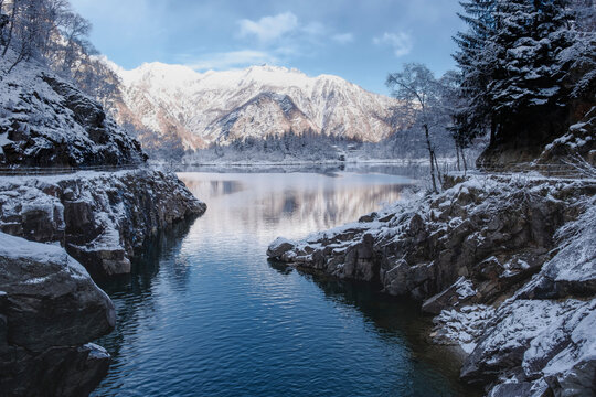 lake in the mountains
