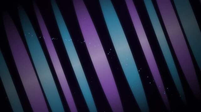 Abstract Animated Background with Flowing Blue and Purple Stripes