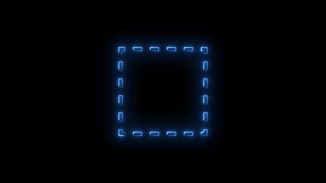 Rectangle frame and image frame on a black background