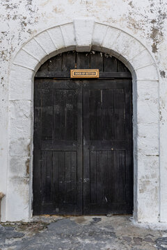 Door of Return at a historic fort, Cape Coast, Ghana