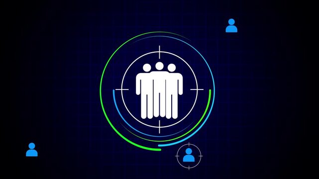 Business person analyzes data to identify customer target groups, refining marketing strategies. Tailoring messages to meet the specific needs of each target group