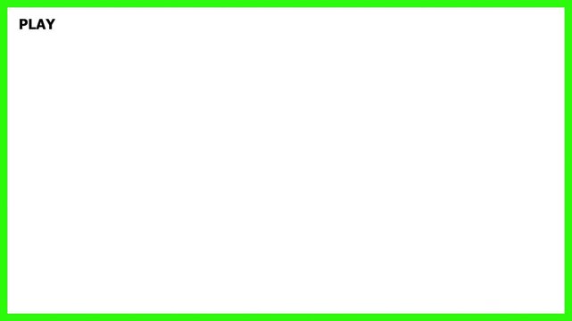 Minimalist green play button frame ready for creative branding digital interface editing start screen