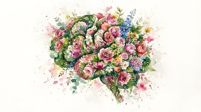 Celebrating world mental health day with a vibrant bouquet of flowers symbolizing growth resilience and the importance of nurturing our emotional wellbeing for a happier