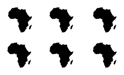 Africa map silhouette for travel and business logo © Mehnaj