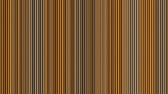 Abstract Brown Vertical Stripe Background with Natural Wood Slat Pattern Texture