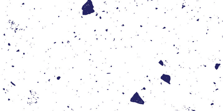 Abstract dark blue shattered particles texture background with scattered geometric debris vector illustration.