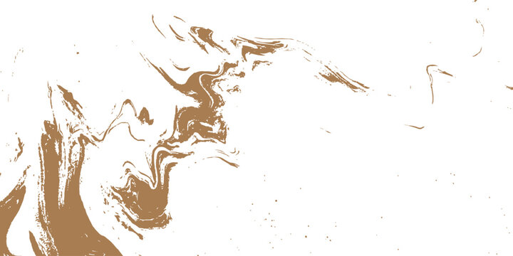 Abstract brown and white fluid liquid ink splash marble texture background with vertical vector illustration design.